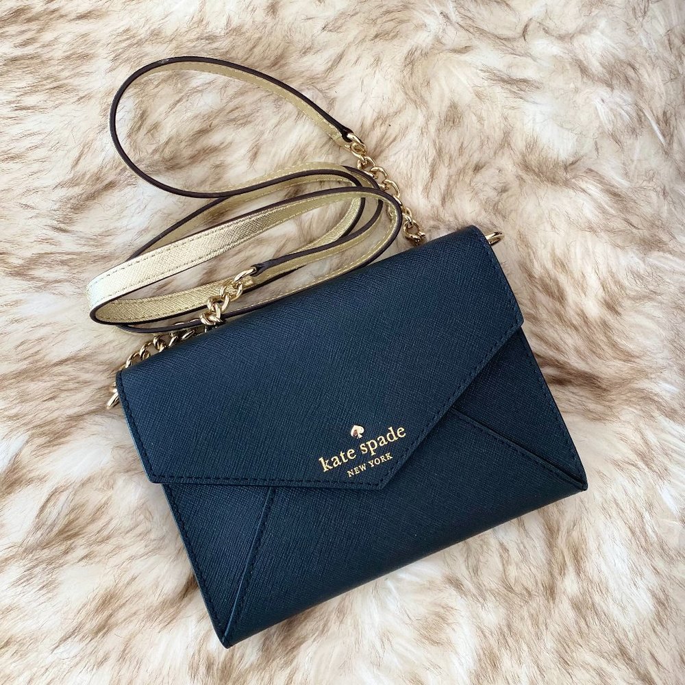 NWT Kate Spade Gallery Drive Monday Crossbody Handbag Black